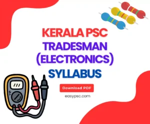 427/2023 - Tradesman (Electronics) Detailed Syllabus PDF