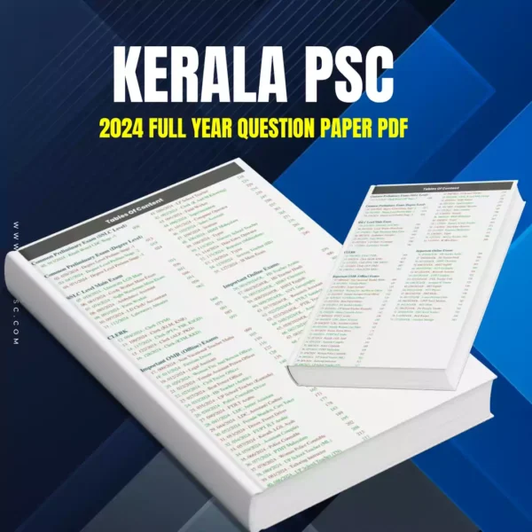 Kerala PSC 2024 Question Paper PDF 2