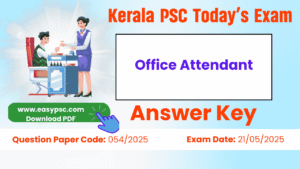 office attendant answer key