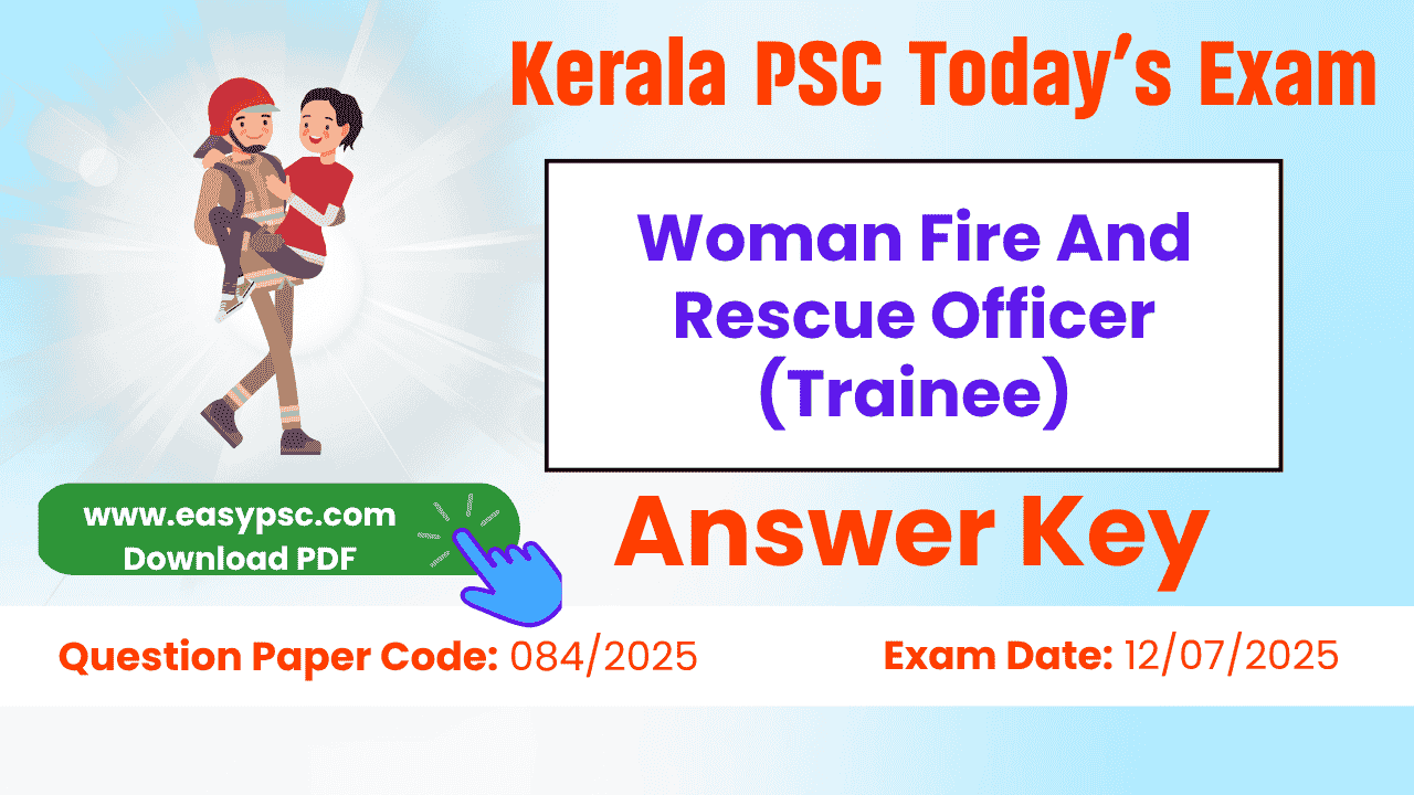 woman fire and rescue officer (trainee) answer key