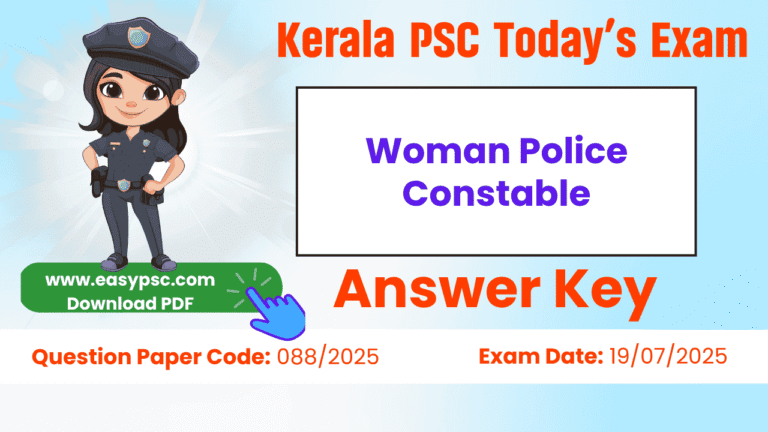 woman police constable answer key