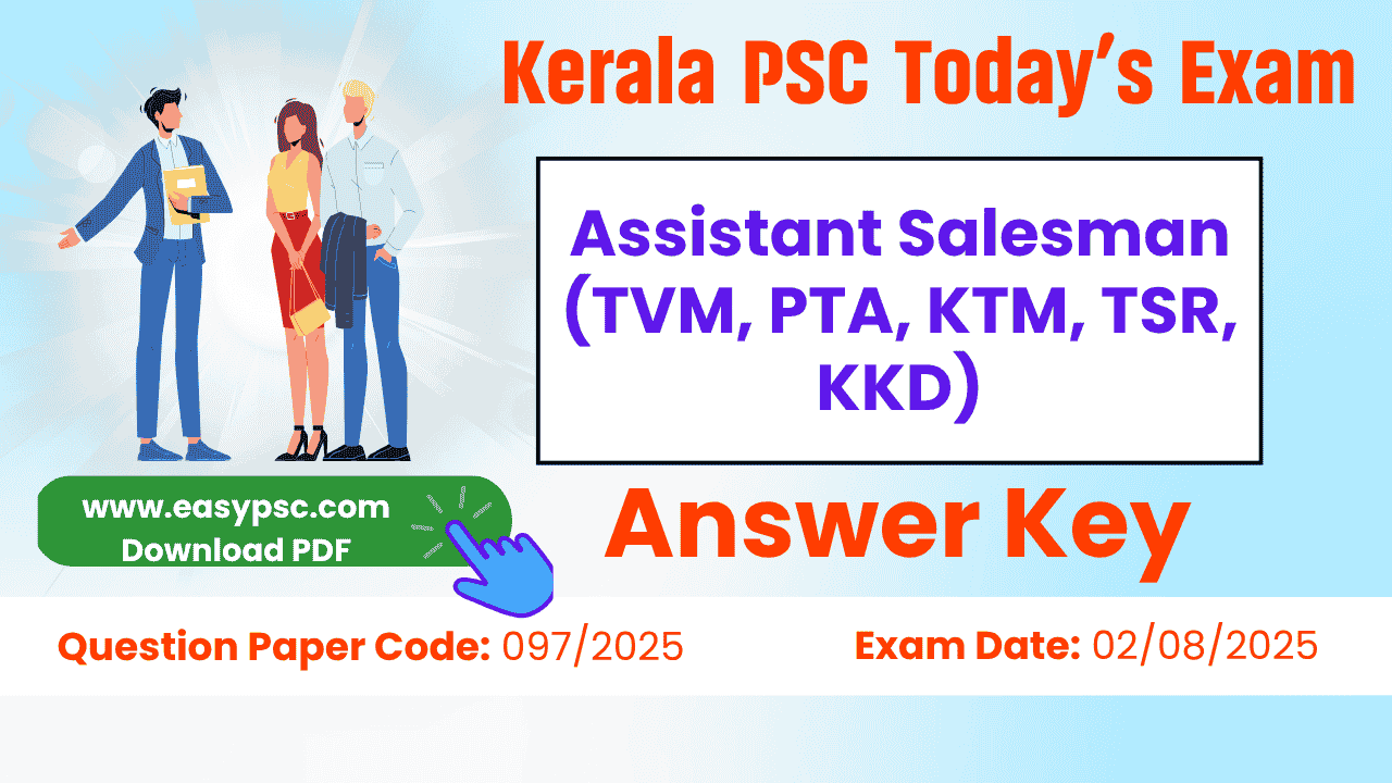 assistant salesman (tvm, pta, ktm, tsr, kkd) answer key