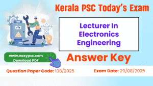 lecturer in electronics engineering answer key