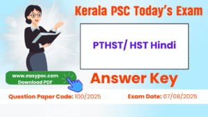 pthst hst hindi answer key